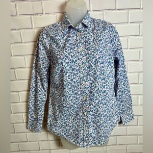 J.CREW women Classic Floral Print Button-Up Shirt/size XS